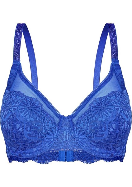 Tül Detaylı Dantelli Sütyen - Dolgusuz - 2348 - Saks fiyatları