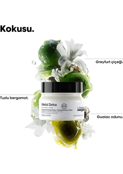 Paris Serie Expert Metal Detox Renkli ve Açıcı ile İşlem Görmüş Saçlar İçin Metal Karşıtı Koruyucu Maske 250 ml modelleri