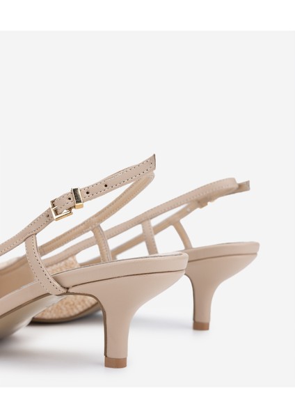 Kadın Bej Topuklu Ayakkabı 1073 1406 Bn Ayk Y25 Bej Hsr fırsatları