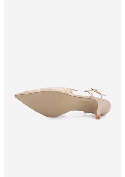 Kadın Bej Topuklu Ayakkabı 1073 1406 Bn Ayk Y25 Bej Hsr indirimleri