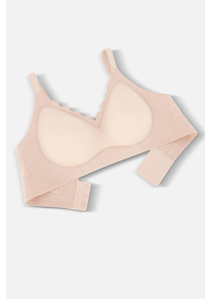 Ghost Dikişsiz Sütyen - Desteksiz - 2807 - Pudra fırsatları