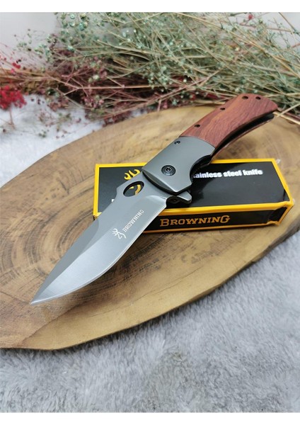 23 cm Ahşap Kabzeli Browning Çakı