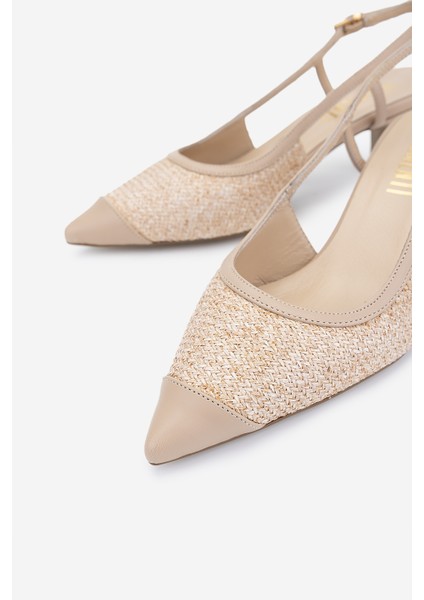 Kadın Bej Topuklu Ayakkabı 1073 1406 Bn Ayk Y25 Bej Hsr modelleri