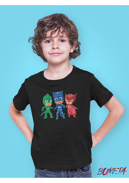 Pijimaske Piji Maske Catboy Gekko Owlett All Karakter Characters Çocuk Tişört T-Shirt fiyatları