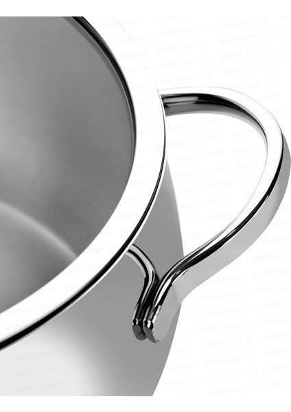 Silver Lüks 8 Parça Paslanmaz Çelik Tencere Seti