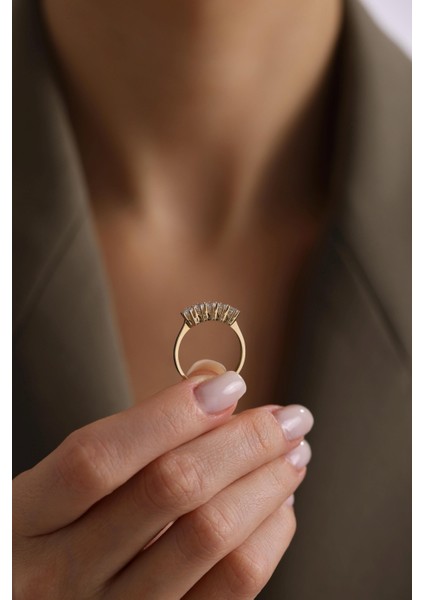 14 Ayar Sarı Beştaş Altın Yüzük modelleri