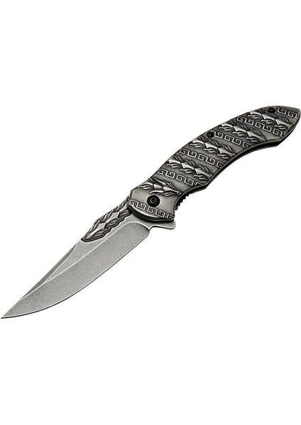 Kişiye Özel Metal Snake Çakı Titanyum HC021 Gri 21 cm