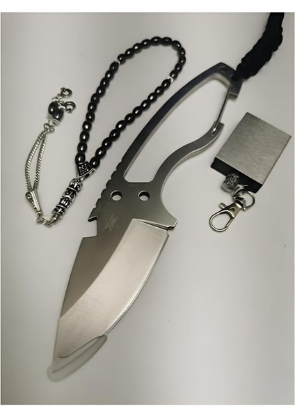 Dpx Gear 20 cm Gümüş Ipli Çelik Av Kamp Çakısı Hediyeli SCK457457
