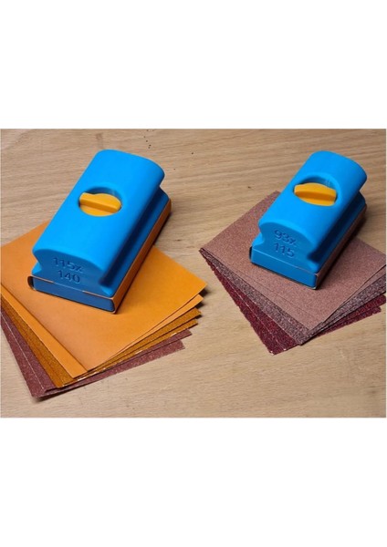 Zımpara Takozu – 93X115MM Tırnaklı Kağıt Sabitleme Aparatı (3d Baskı) Tek Ebat