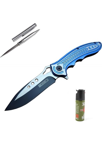 Kişiye Özel Lanmark Çakı Mavi T60B-20 cm