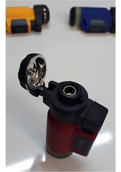 Kişiye Özel Kırmızı Turbo Tek Pürmüz Alev Pro Çakmağı