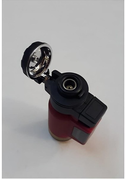 Kişiye Özel Kırmızı Turbo Tek Pürmüz Alev Pro Çakmağı