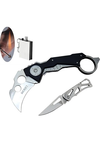 Crkt Serisi QTR-6320WY 23 cm Baracas Çakı Seti SLN677