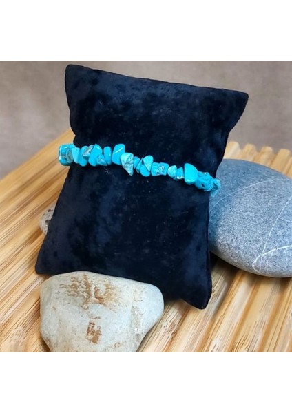 1330 El Yapımı Turkuaz Doğal Taş Kadın Bileklik modelleri