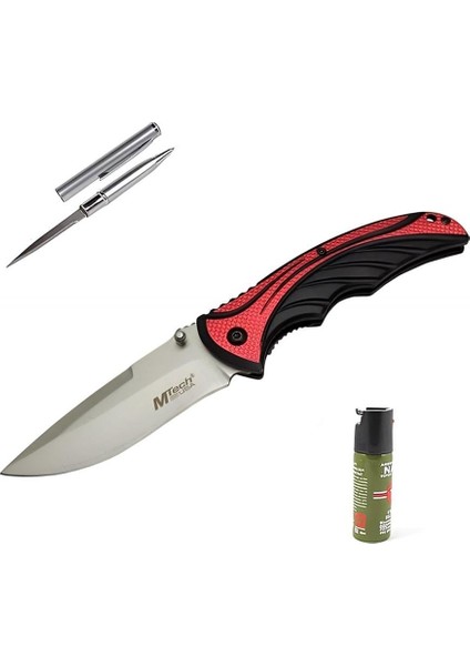 Kişiye Özel Mtech Çakı Kırmızı 4-5-5 20 cm