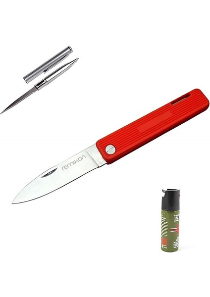 Kişiye Özel Kırmızı Çakı Remixon K200RED-18 cm