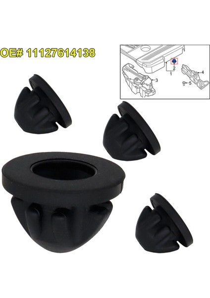 100 Adet Araba Motor Kapağı Kauçuk Montaj Grommet Burcu Çarpma Durdurucu 11127614138 Bmw 1 2 3 4 5 6 7 Serisi Kaput Tampon Tamponları (Yurt Dışından)