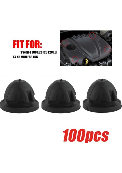100 Adet Araba Motor Kapağı Kauçuk Montaj Grommet Burcu Çarpma Durdurucu 11127614138 Bmw 1 2 3 4 5 6 7 Serisi Kaput Tampon Tamponları (Yurt Dışından)