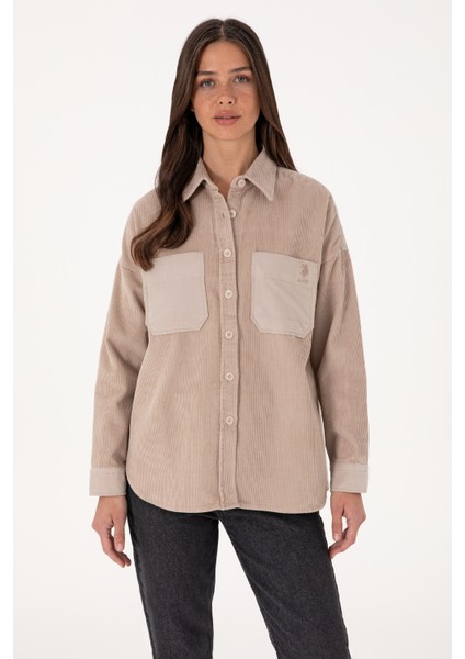 Kadın Taş Gömlek Desenli 50290001-VR049