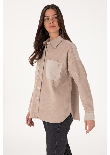 Kadın Taş Gömlek Desenli 50290001-VR049 modelleri