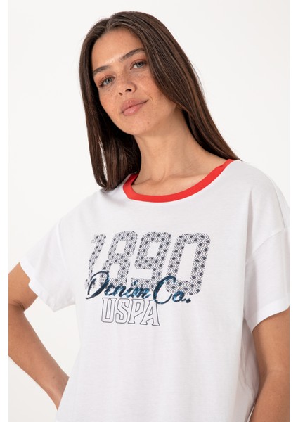Kadın Beyaz Tişört 50299732-VR013 fiyatları