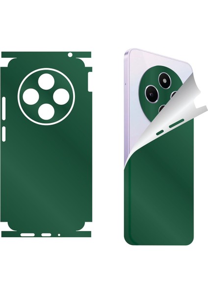 Xiaomi Mi x Fold 2 Için Uyumlu 360 Full Arka ve Yan Kaplama Koruma Sticker -Yeşil