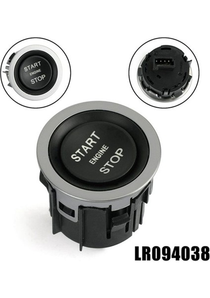 LR094038 LR037611 Range Rover Sport Evoque Discovery Için Ateşleme Durdurma Başlatma Düğmesi Anahtarı LR056640 LR068334 (2 Adet) (Yurt Dışından)