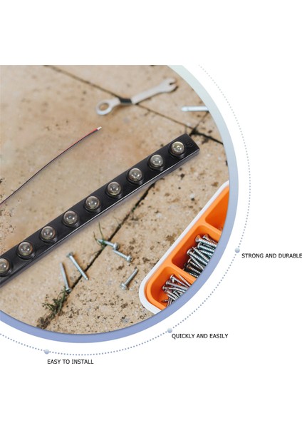 2 x 20W Gündüz Farları Otomatik Drl LED Sürüş Işıkları 10 Cob LED Araba Ampul 200LM Dc 12V (Beyaz Işık) (Yurt Dışından)