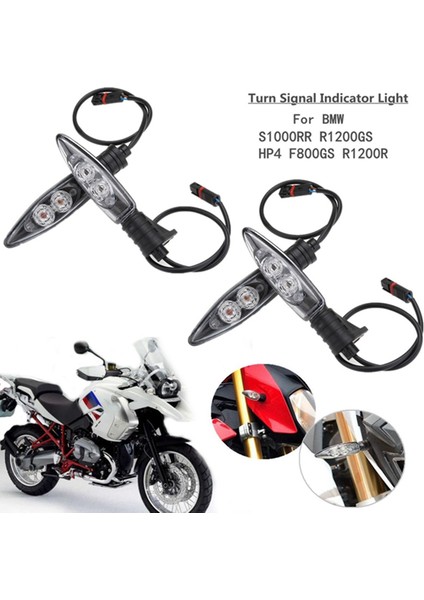 Motosiklet LED Ön ve Arka Dönüş Sinyali Göstergesi Bmw R1200 F800 F650GS F700GS (Yurt Dışından) indirimleri