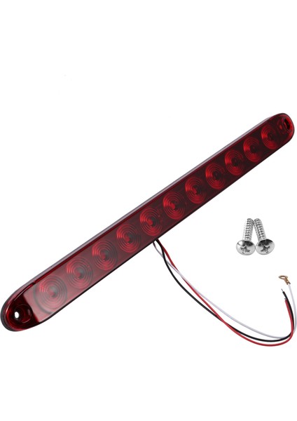 1 Adet Kırmızı 15 Inç 11 LED Işık Çubuğu Durdurma Dönüş Kuyruk 3rd Fren Lambası Kamyon Römork Kimlik Kimlik Çubuğu Su Geçirmez (Yurt Dışından)