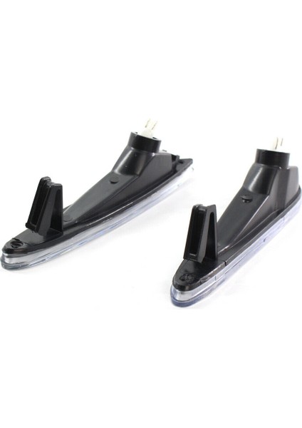 Sol ve Sağ LED Beyaz Yan Işaretleyici Işık Tampon Dönüş Sinyali Lambaları Mercedes-Benz W211 E-Class 2003-06 2118200121 (Yurt Dışından)