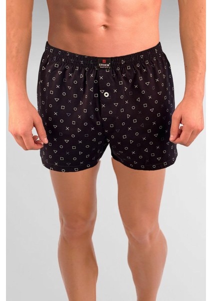 Erdem Lacivert Baskılı Desenli Penye Boxer 1400YPS fiyatları