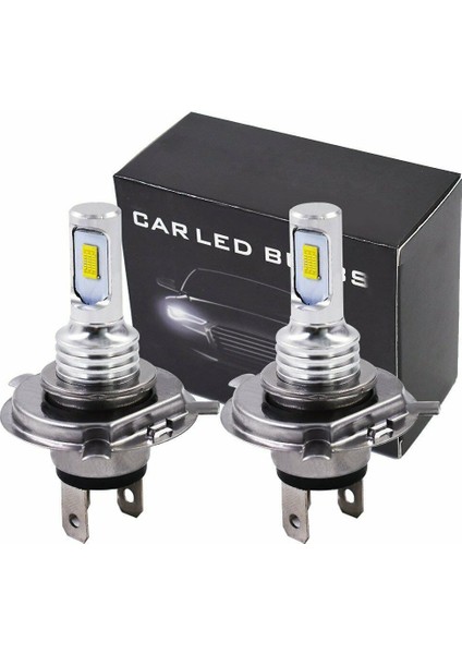 H4 9003 Hb2 LED Far Ampulleri Kiti Yüksek Düşük Huzmeli Parlak 35W 4000LM 6000K Beyaz (Yurt Dışından)