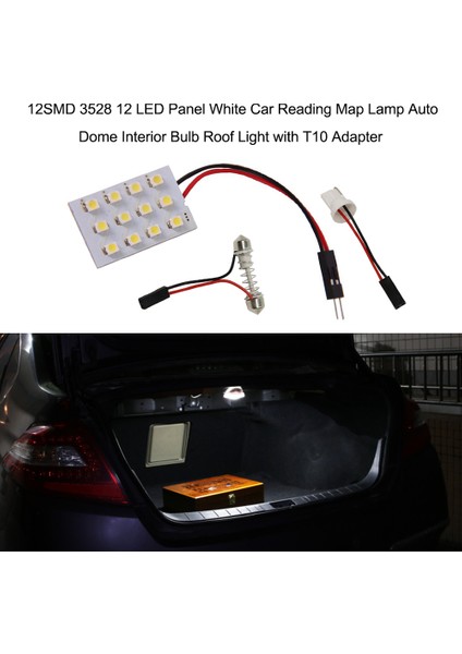 12 Smd Cob LED T10 4W 12V Beyaz Işık Araba Iç Panel Işıkları Tavan Lambası Ampulü (Yurt Dışından) fiyatları