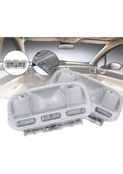 Araba Arka Okuma Işığı Tavan Aydınlatması Iç Lamba 6362N2 Peugeot 308 408 3008 301 307 Citroen C3-Xr C5/triumph (Yurt Dışından)