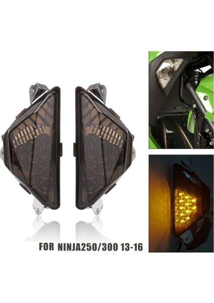 Adeeing Profesyonel Ön Dönüş Sinyal Lambası Kawasaki NINJA250/300 13-16 Ön Dönüş Sinyal Lambası Kawasaki Ninja 250 Için (Yurt Dışından)