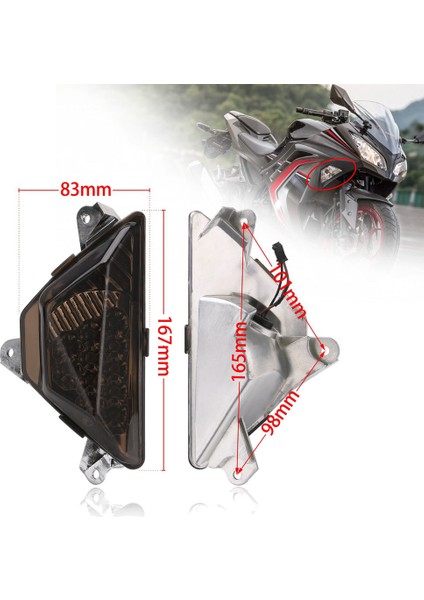 Adeeing Profesyonel Ön Dönüş Sinyal Lambası Kawasaki NINJA250/300 13-16 Ön Dönüş Sinyal Lambası Kawasaki Ninja 250 Için (Yurt Dışından)