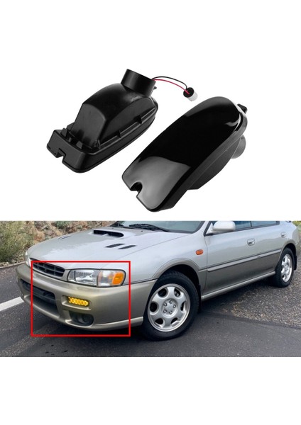 Füme Lens LED Yan Dönüş Sinyal Işığı Subaru Impreza 1999 2000 2001 84441FA170, 84441FA160 (Yurt Dışından)