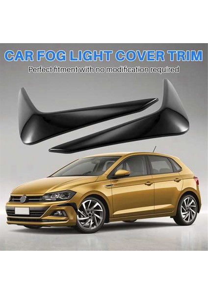Vw Polo 2019 2020 2021 Ön Tampon Sis Farı Kaşları Spoiler Dekoratif Kaplama (Yurt Dışından)