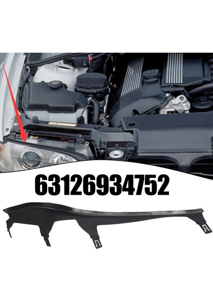 Araba Ön Üst Far Kapağı Şeritleri Trim 63126934752 Bmw 325CI 330CI 2003-2006 Için Kauçuk Far Kapağı Contası (Yurt Dışından)