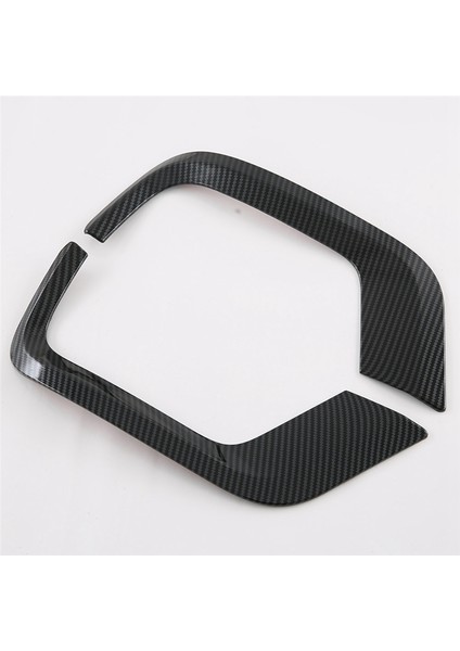 Araba Karbon Fiber Stil Ön Sis Farı Çerçeve Koruma Lambası Kapağı Trim Toyota Land Cruiser LC300 2022 2023 (Yurt Dışından)