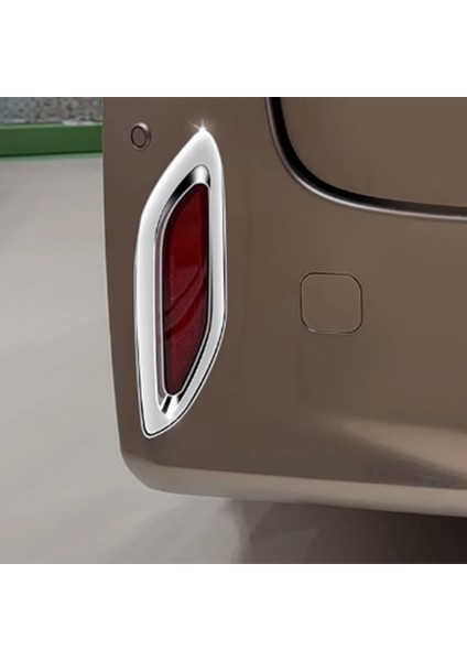 Araba Gümüş Arka Kuyruk Sis Işık Lambası Çerçeve Kapak Trim Toyota Alphard 40 Serisi 2023+ Araba Aksesuarları (Yurt Dışından)