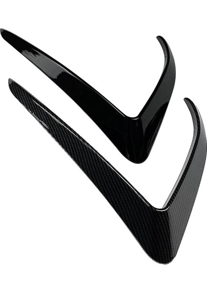 Araba Ön Tampon Splitter Spoiler Trim Kapakları Sis Farları Kaş Rüzgar Bıçak Tesla Model 3 2017-2023 Için Parlak Siyah (Yurt Dışından)