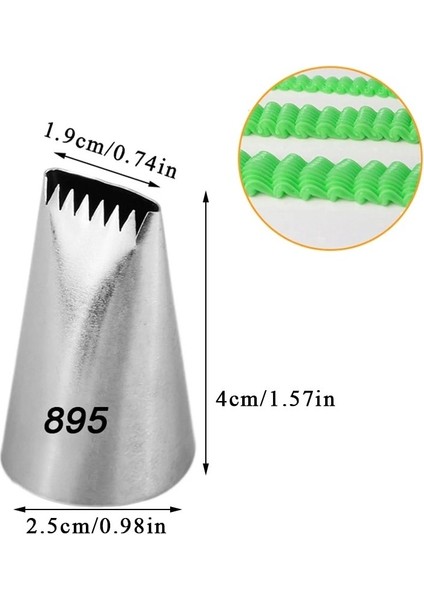 Paslanmaz Çelik Krema Sıkma Torbası Ucu (Şanti Torbası Ucu, Duy) 1 Adet + 4 Adet Şanti Torbası fiyatları
