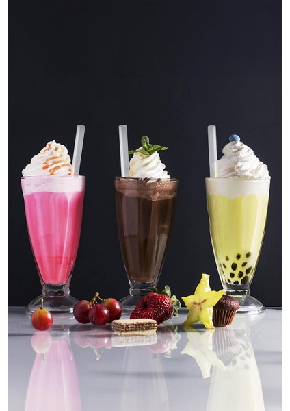 Şeffaf Bubble Tea Pipet Jelatin Sargılı 12MM x 22CM 50 Adet modelleri