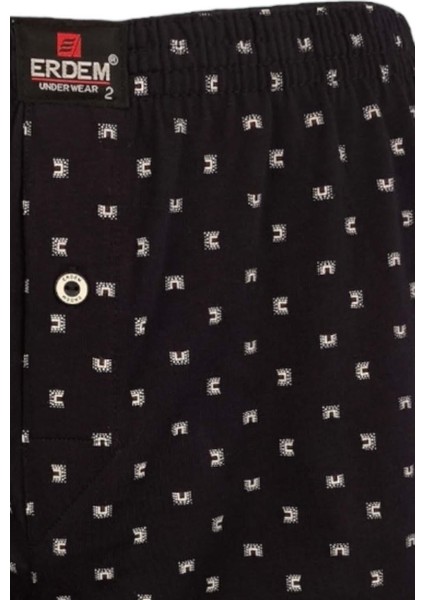 Erdem Lacivert Baskılı Desenli Penye Boxer 1400YINK indirimleri