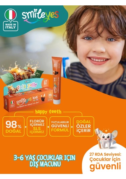 Kids Diş Macunu 3-6 Yaş 50 ml Cola Jelly