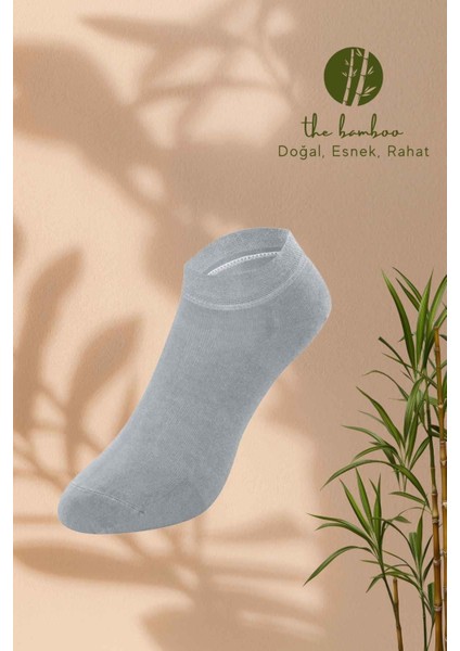 Gri Doğal Bambu Lüks Süper Ince Erkek Bisiklet Çorap 267