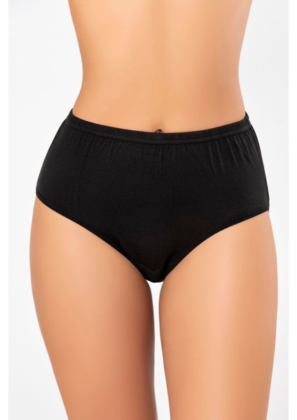 Siyah Bayan Süper Ince Doğal Bambu Lüks Külot 2516