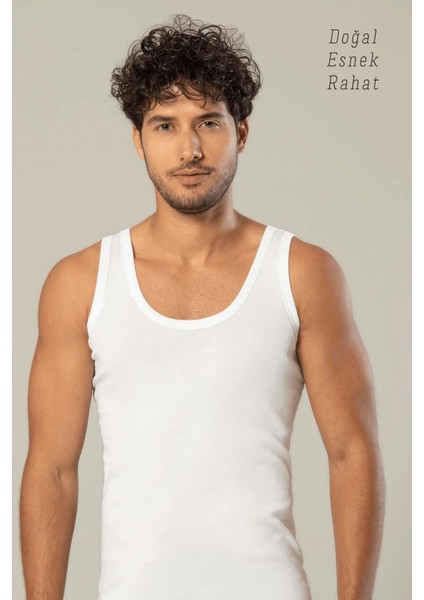 Beyaz 3'lü Süper Ince Erkek Doğal Bambu Lüks Atlet 11143 fırsatları